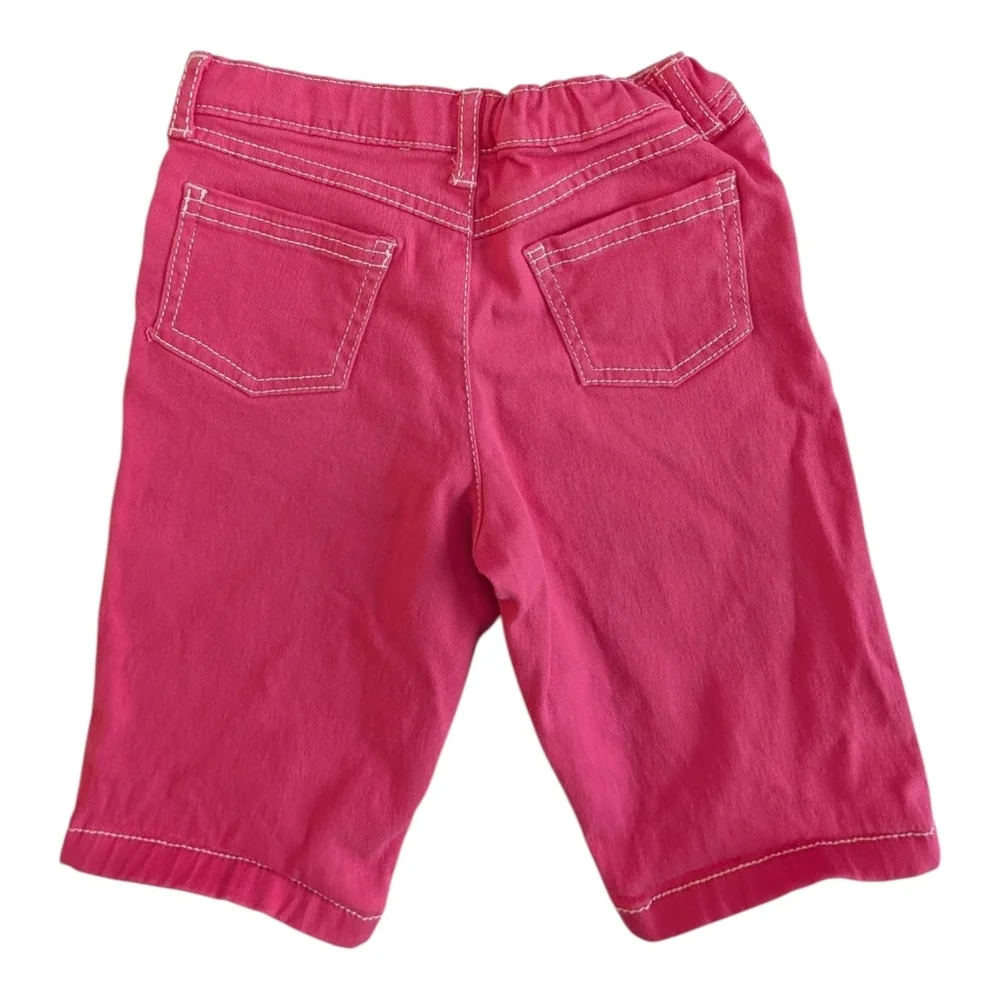 Carter's Girls Bright Pink Pants with Contrast Stitching Cotton Size 6/6X